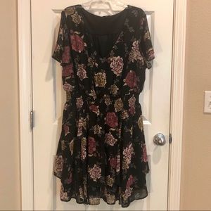 TORRID Black Floral Dress